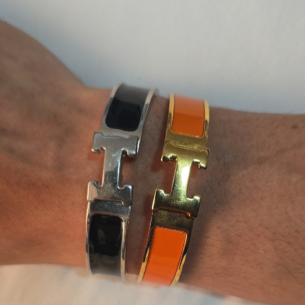 Stylish Silver and Gold Wearable Bracelet Set Sold As Pair
